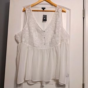 White Torrid Top - Torrid size 3